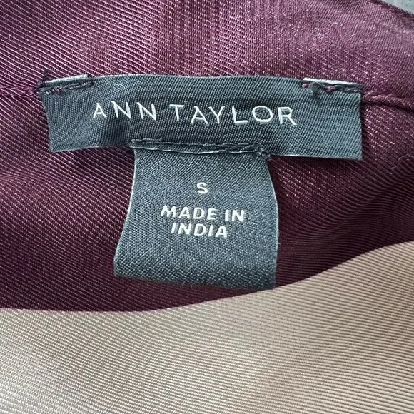 Ann Taylor Striped Balloon Sleeve Midi Dress | Size Small - Picture 11 of 13